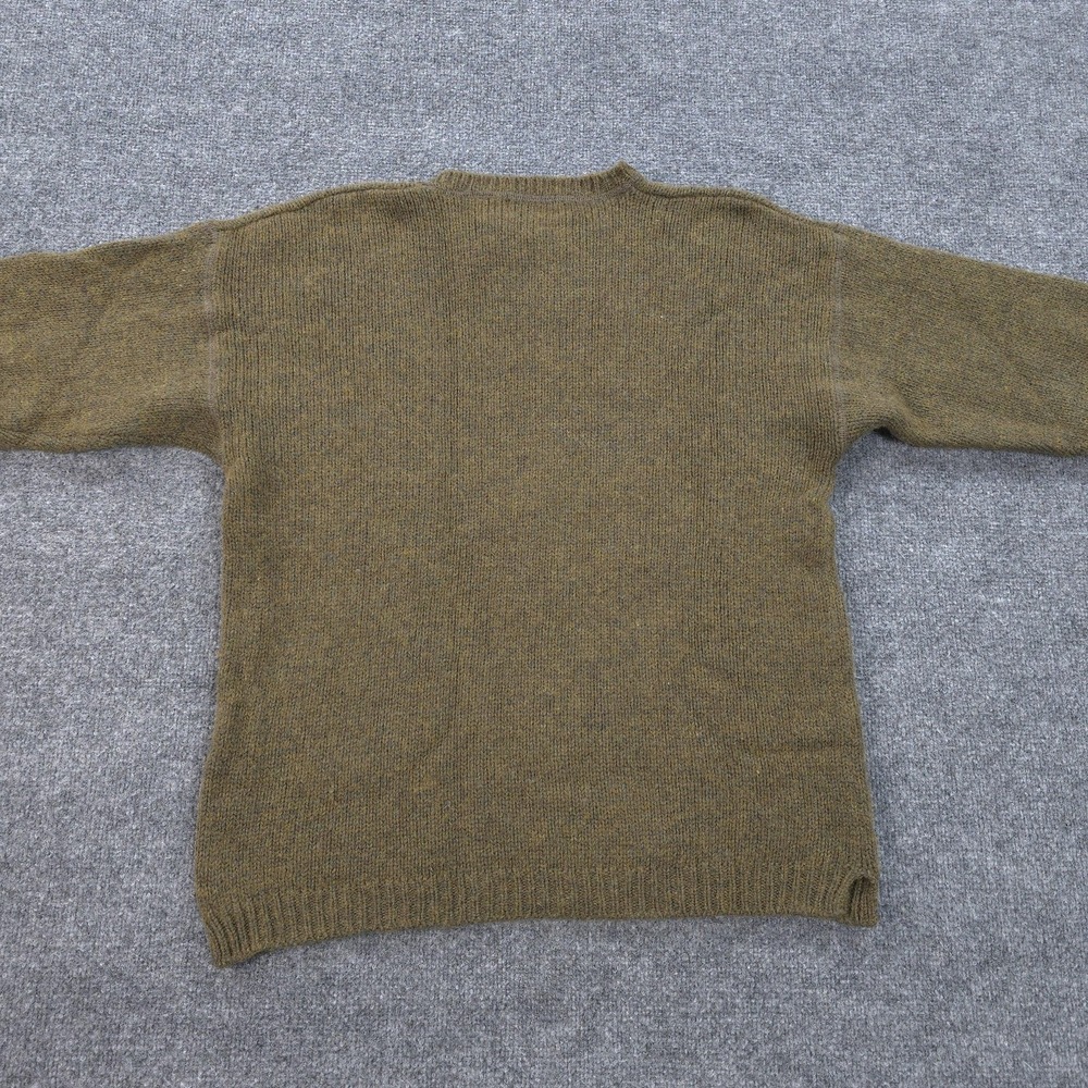 Vintage American Eagle Sweater Mens Medium Green Wool Crew Neck Knit 90s‎ Y2K - Picture 5 of 10